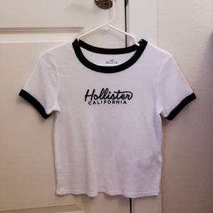 super cute white hollister top